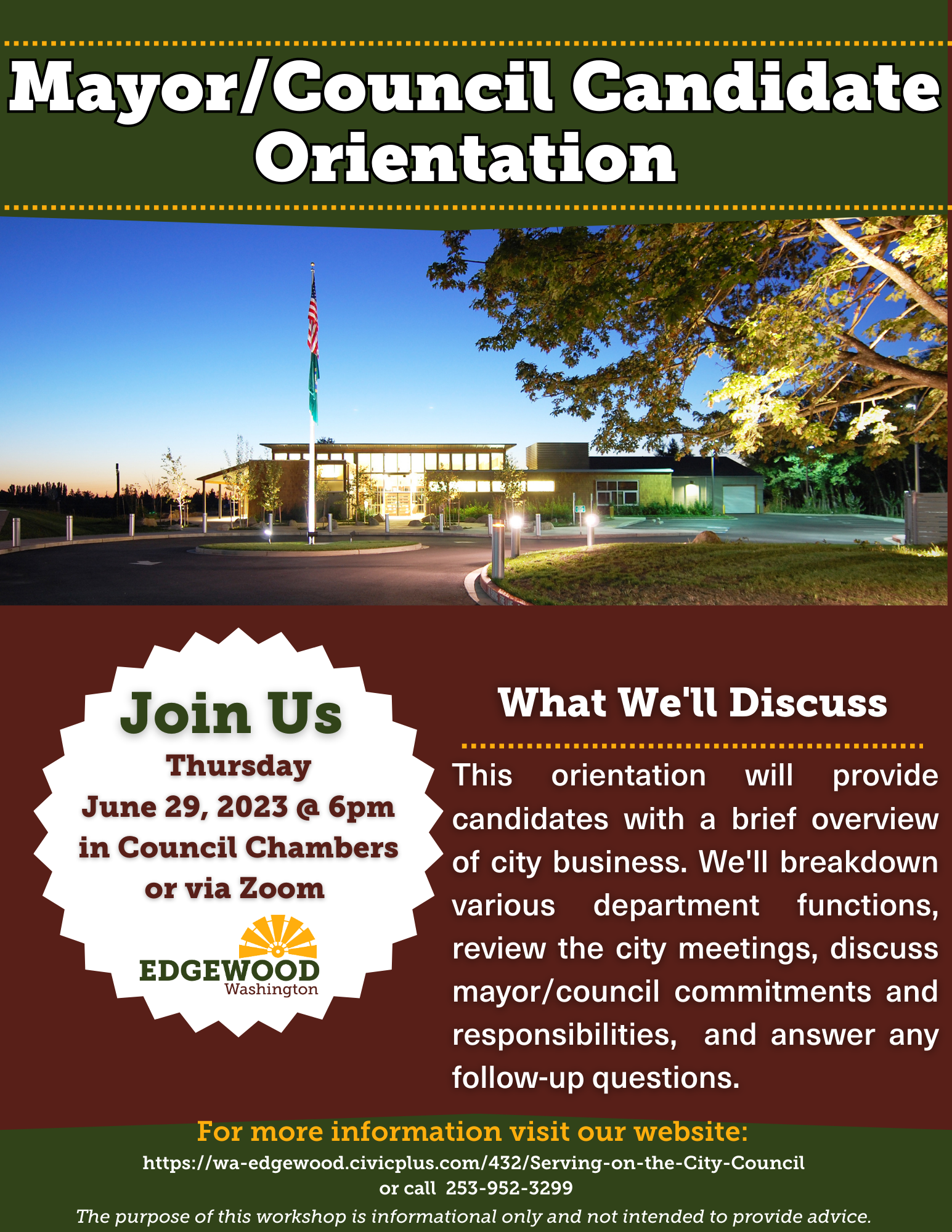 Mayor Council Candidate Orientation